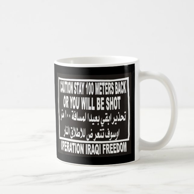 Caneca De Café Liberdade iraquiana da operação - a estada para (Direita)