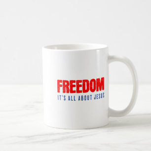 Caneca De Café Liberdade, Tudo Sobre Jesus Patriota Cristão