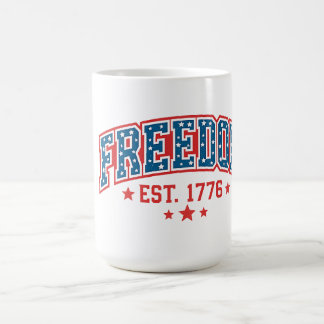 Caneca De Café Liberdade Vintage 1776 Arco Patriótico Herança Ame