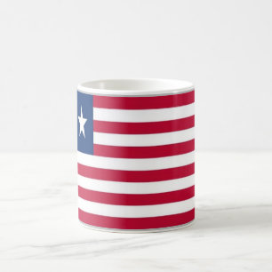 Caneca De Café Libéria - Bandeira -
