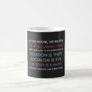 Caneca De Café Libertário Acreditamos Mug