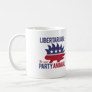 Caneca De Café Libertário - O Verdadeiro Animal de Festa - -