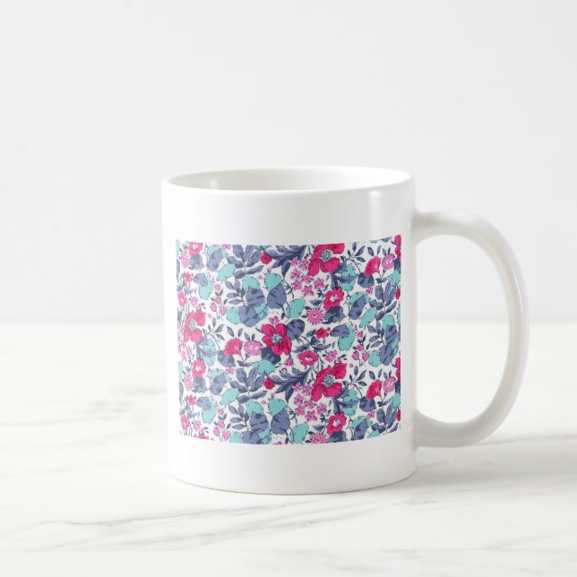 Caneca De Café Liberty flor personalizável nome (Direita)