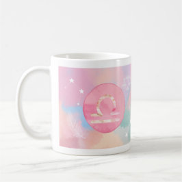 Caneca De Café Libra Pastel Watercolor Astrologia Zodiac Sinal Mu
