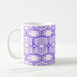 Caneca De Café Library Book Pattern