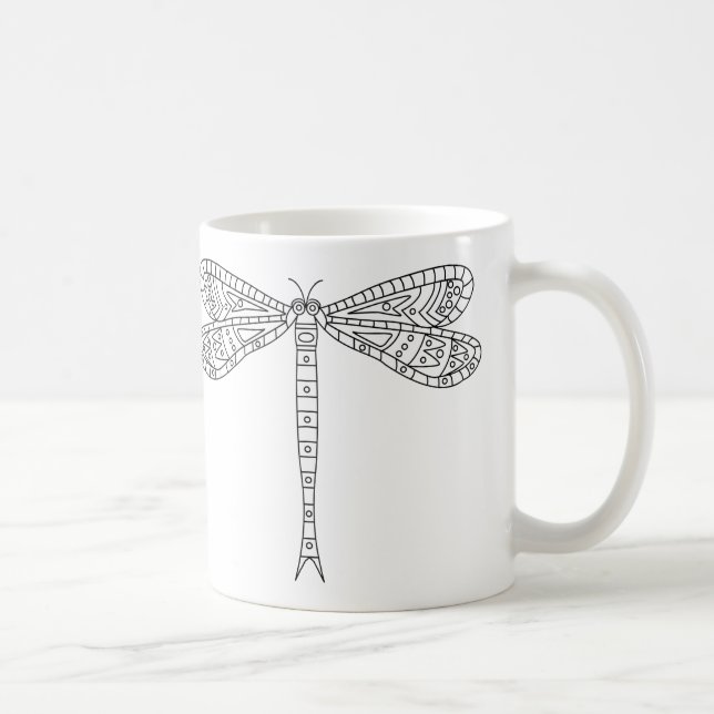 Caneca De Café Libras e lírios Mug 2 para Tinta (Direita)