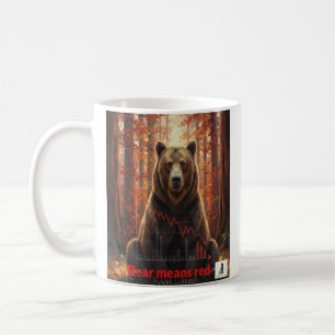 Caneca De Café Lição 2: Urso significa vermelho