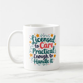 Caneca De Café Licenciado para Cuidar Prático o Suficiente para L