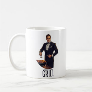 Caneca De Café Licenciado para Grelhar Ilustração Paródia de Jame