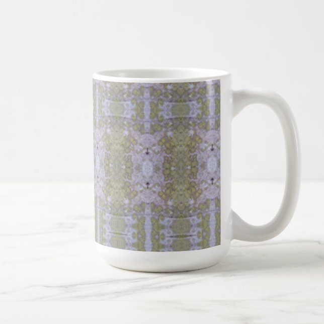 Caneca De Café Lichen Moss Tree Bark Patterned (Direita)