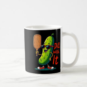 Caneca De Café Lida com isso camiseta engraçada de pickleball par