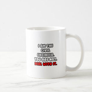 Caneca De Café Lidar Com Isso... Engenheiro Civil Engraçado