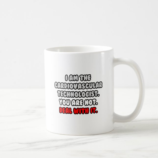 Caneca De Café Lidar Com Isso... Tecnólogo Cardiovascular Engraça (Direita)