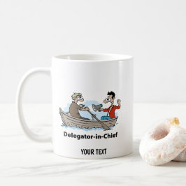 Caneca De Café Líder de Equipe Homem Desenho Animado