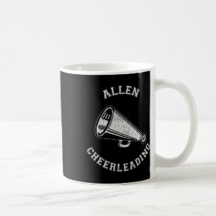 Caneca De Café Líder de torcida Allen Cheer Distressed Retro anos