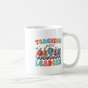 Caneca De Café Lideranças Futuras de Volta às Aulas Groovy Teac