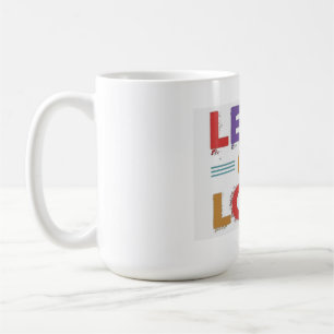 Caneca De Café Liderar com Mug de Cotação Motivacional Amor