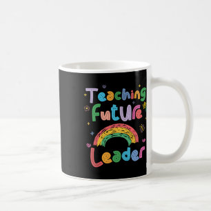 Caneca De Café Líderes Futuros do Ensino Rétro Professor Groovy d