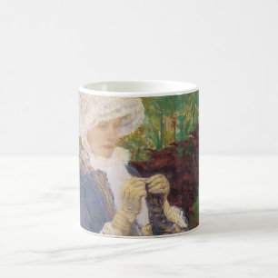 Caneca De Café Lídia Crochê no Jardim em Marly, Mary Cassatt