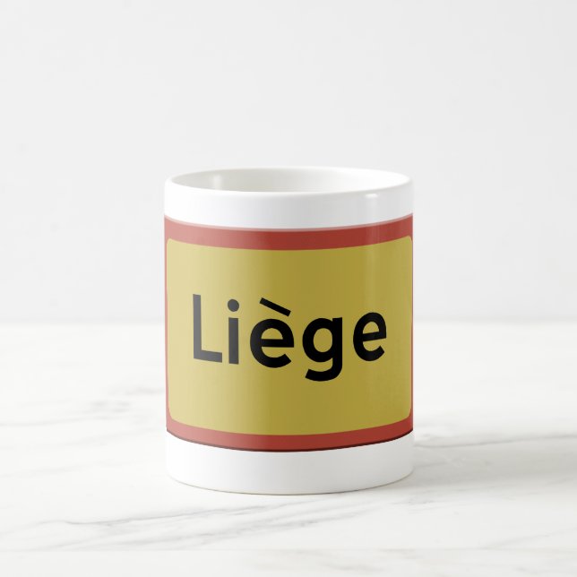 Caneca De Café Liège road sign (Centro)
