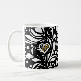 Caneca De Café Life Cote Black Mug, poeta Adiela Akoo