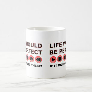 Caneca De Café Life Remote Funny Mug