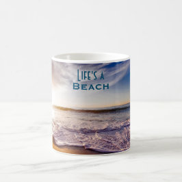 Caneca De Café Life's A Beach Tropical Ocean