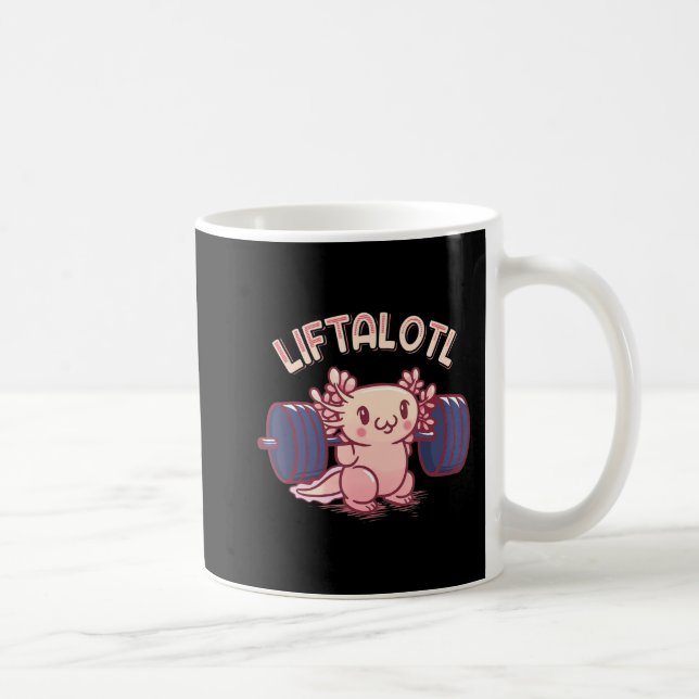 Caneca De Café Liftalotl Levantando Axolotl Peslevantando Gym Wor (Direita)