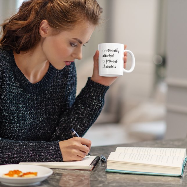 Caneca De Café Ligado Emocionalmente A Caracteres Ficcionais (Criador carregado)