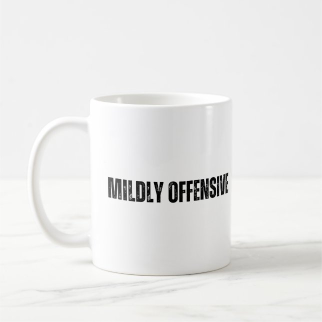 Caneca De Café Ligeiramente Ofensiva (Esquerda)