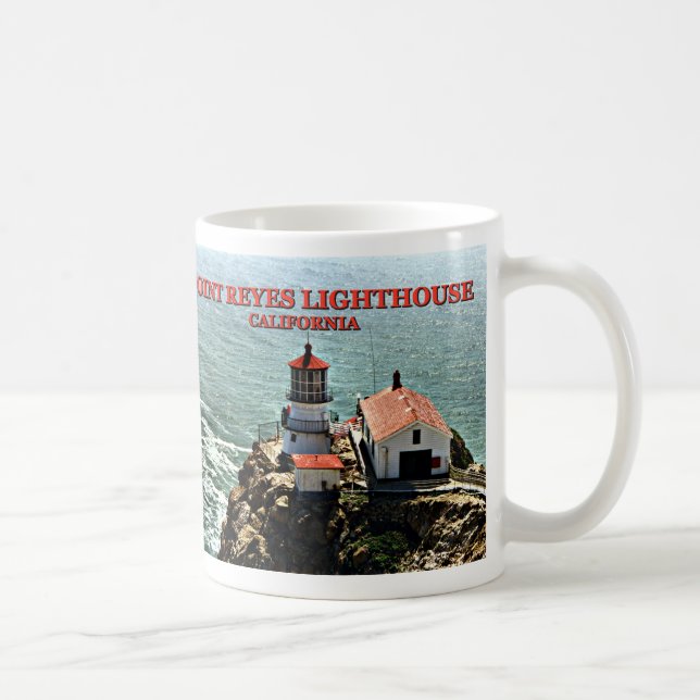 Caneca De Café Lighthouse de Point Reyes, Califórnia Mug (Direita)