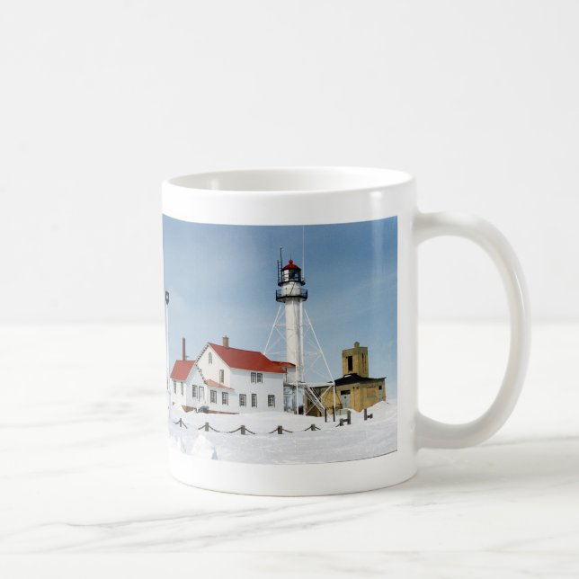 Caneca De Café Lighthouse de Whitefish Point (Direita)