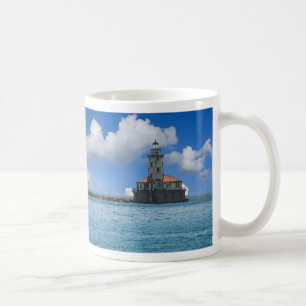 Caneca De Café Lighthouse Painterly Coffee Mug de Chicago Harbor