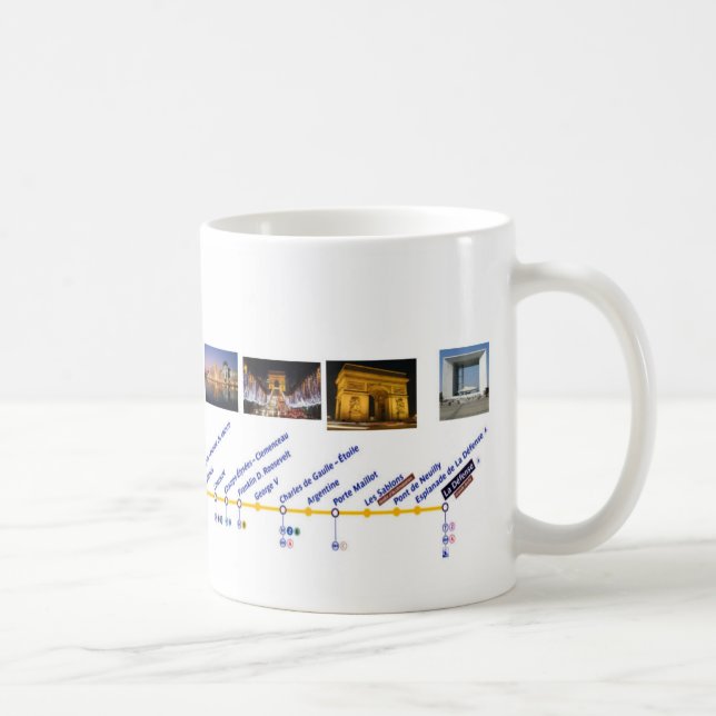 Caneca De Café ligne1 Mug (Direita)