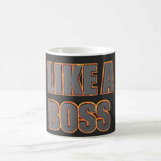 Caneca De Café LIKE a BOSS taça (Centro)