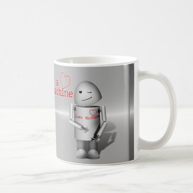 Caneca De Café (Lil' Robo-x9) Máquina de Amor (Direita)