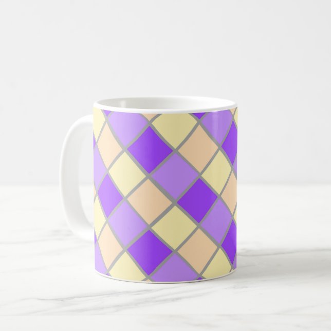 Caneca De Café Lilac e Peach (Frente Esquerda)
