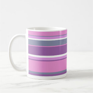 Caneca De Café Lilac stripes