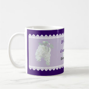 Caneca De Café Lilacs brancos que Wedding favores