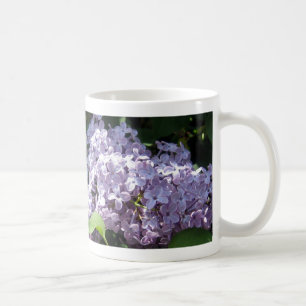 Caneca De Café Lilacs na flor completa