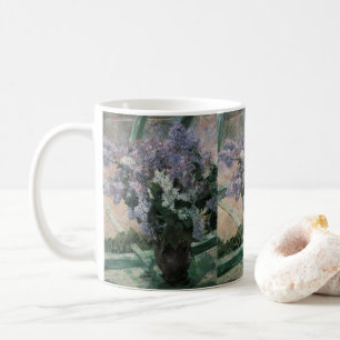 Caneca De Café Lilases numa Janela por Mary Cassatt, Arte Antiga