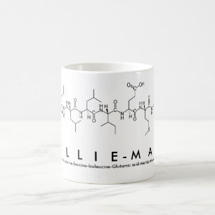 Caneca De Café Lillie-Mae peptide nome mug