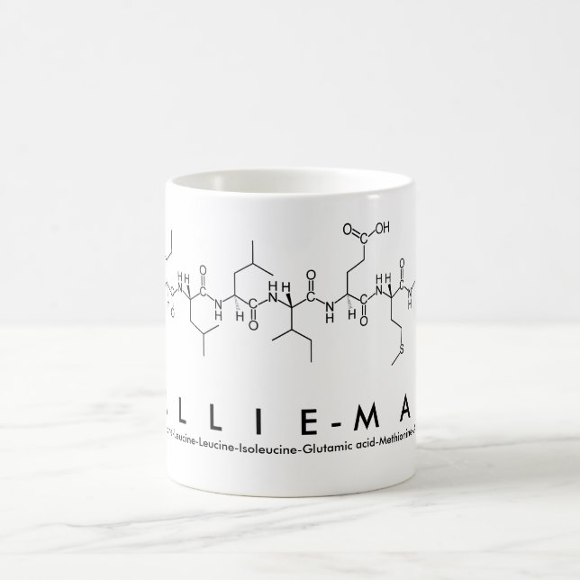 Caneca De Café Lillie-Mae peptide nome mug (Centro)