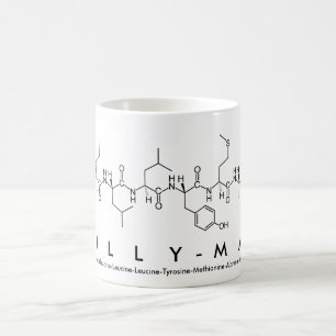 Caneca De Café Lilly-Mai peptídeo nome mug