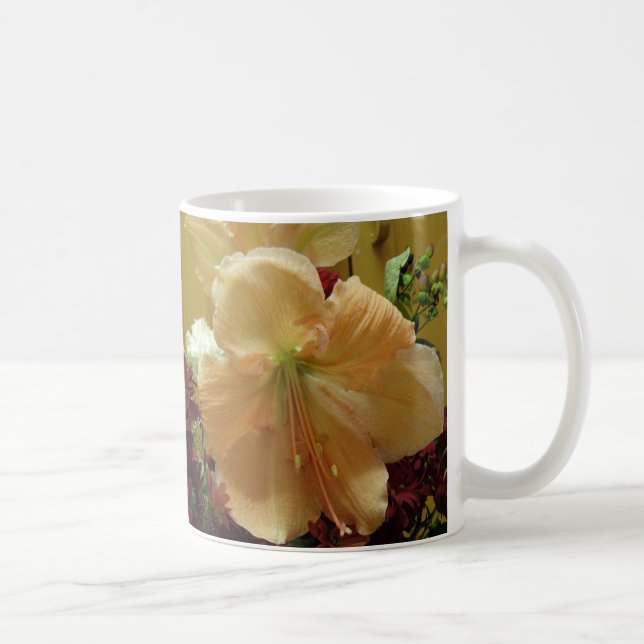 Caneca De Café Lily Buquê Mug Rosa (Direita)