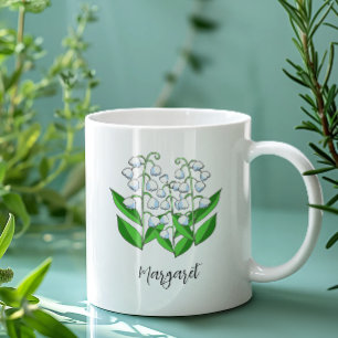 Caneca De Café Lily of the Valley May Birth Flower Flower Floral