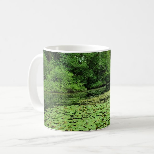 Caneca De Café Lily Pads no Pond (Frente Esquerda)