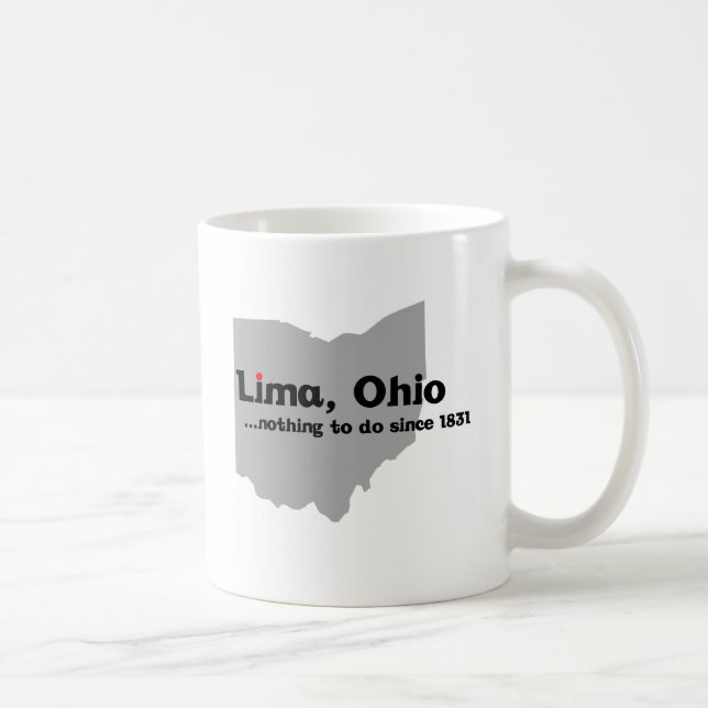 Caneca De Café Lima, Ohio (Direita)
