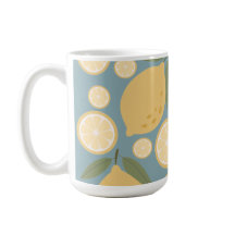 Limão Amarelo Padrão Sem Costura