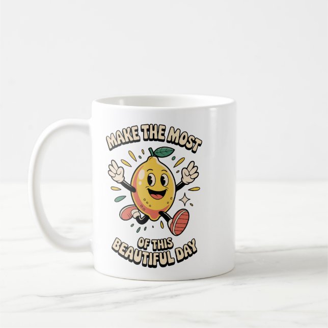 Caneca de Café Limão - Aproveite ao Máximo (Esquerda)